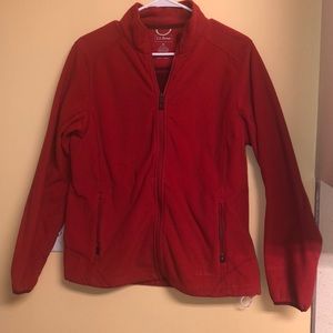 Red L. L. Bean jacket